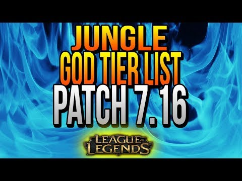 JUNGLE GOD TIER LIST PATCH 7.16 - JUNGLAS OP PARCHE 7.16
