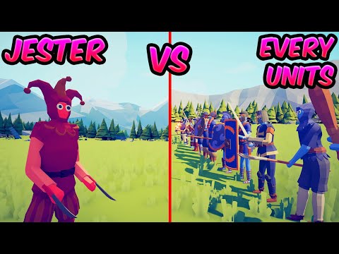 JESTER VS EVERY UNİTS! ⚔️😱😱| TABS - Totally Accurate Battle Simulator