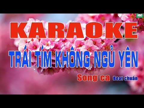 Karaoke Trái Tim Không Ngủ yên ( acoustic) - Song ca - Minh Tuyết - Bằng Kiều -Karaoke Hoàng Đỉnh