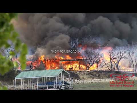 07-18-2022 Possum Kingdom Lake - Major fires takes homes in 110 degrees heat
