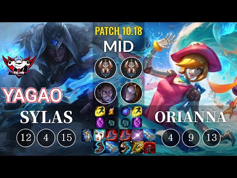 JDG Yagao Sylas vs Orianna Mid - KR Patch 10.18