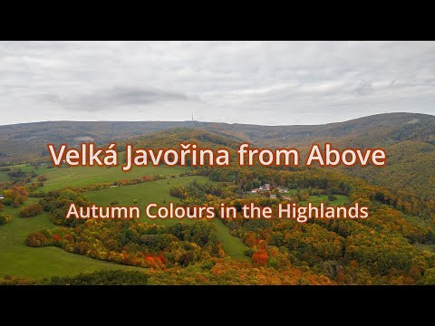 Velká Javořina – Autumn Forest and Meadows - Drone View | 4K Nature Cinematic Ambience