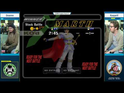 Valhalla II - Graeme (Marth) Vs. KasparV (Marth) - Pools C1 - Melee Singles