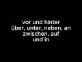 Wechselpräpositionen 1