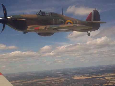 Hawker Hurricane R4118 in flight