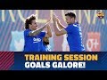 Great goals in Thursday training for Valencia game