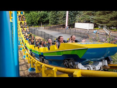 Off-ride footage of a Wild Thing train