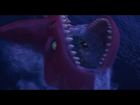 Red Stares and Eats Jacob and Maisie Scene | The Sea Beast