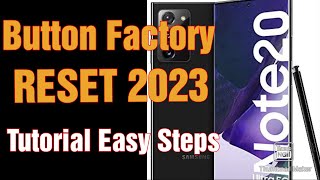 How to Hard Reset Samsung Note 20 Ultra easy step by step 2023