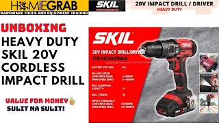 UNBOXING of SKIL CORDLESS IMPACT DRILL / DRIVER 20V - Heavy Duty‼️CD1E3020AA‼️