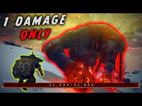 Can You Beat Elden Ring Doing Only 1 Damage Per Attack?