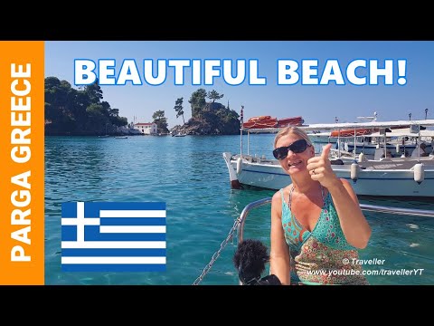 PARGA, GREECE -  Lichnos Beach a Short Taxi Boat Ride from Parga Town