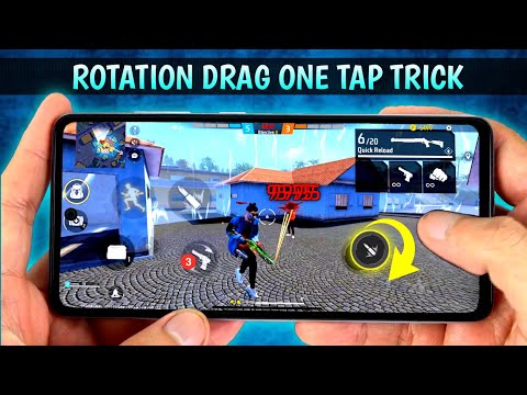 New Rotation Drag Headshot Trick [ Handcam ] Free Fire Headshot Setting ~