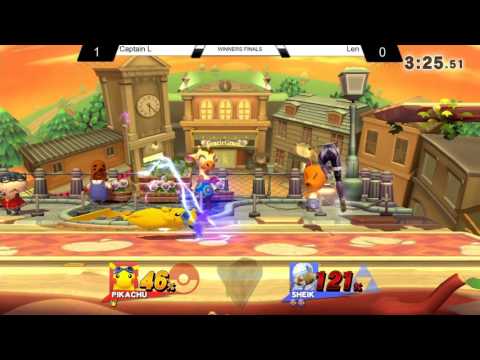 VBR#2 - Sm4sh Singles - Winners Final - Captain L (Pikachu) vs Len (Sheik)