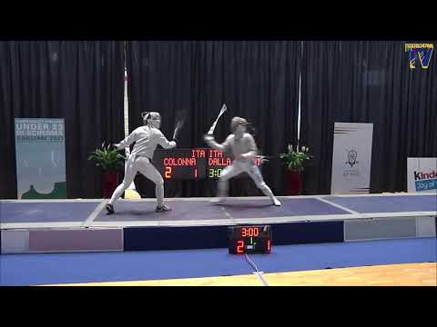 Italian Championships 2021 U23WS - L4 - Margherita Colonna v Beatrice Dalla Vecchi