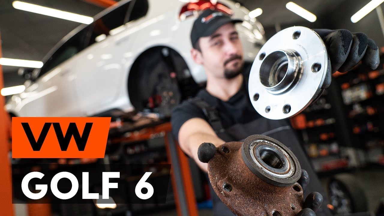 Kaip pakeisti VW Golf 6 rato guolio: galas - keitimo instrukcija