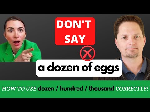 How to use DOZEN in English /Avoid mistakes made by Marina Mogilko from linguamarina