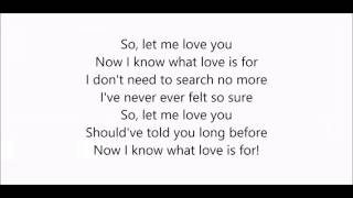 Ronan Keating - Let me love you (Lyrics)