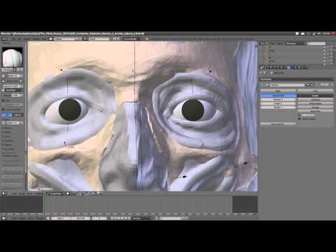 Forensic Facial Reconstruction - Muscle Modeling