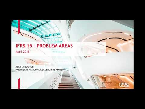 IFRS Webinar Series - IFRS 15 – Problem Areas