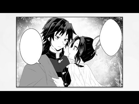 Giyuu Tomioka x Shinobu Kochou Doujinshi - My first kiss