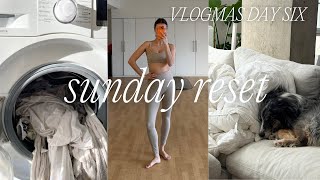 SUNDAY RESET 🧼🧺 hot pilates, healthy hot chocolate recipe, + prepping for a new week (VLOGMAS DAY 6)