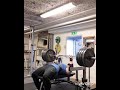 170kg dead bench press with close grip 1 reps for 10 sets