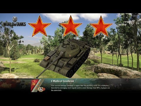 T-54 Lightweight 3-Mark Session -- World of Tanks Console Replays (XB1)