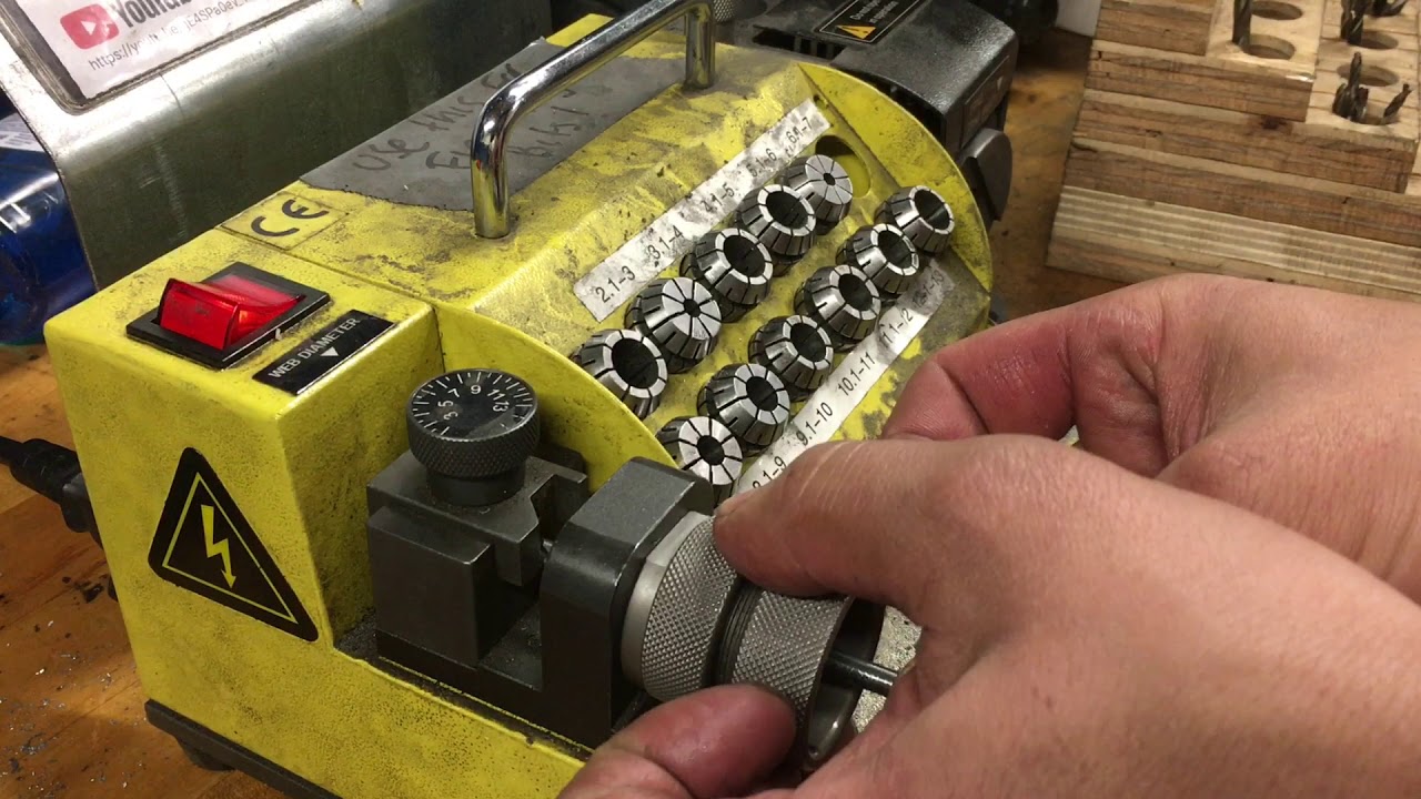 Sharpening a drill in a ER collet without changing tool offset