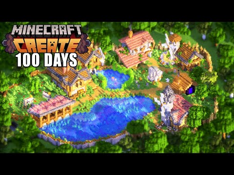 Ich habe 100 Tage Hardcore-Create-Mod in Minecraft überlebt