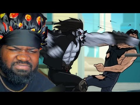 Lobo pulled up on Black Air Force Energy! Superman vs Lobo