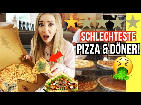 ESSE SCHLIMMSTEN DÖNER PIZZA POMMES in meiner STADT - Challenge Video