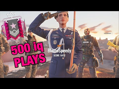 500 iq Champion Plays - Rainbow Six Siege Champion