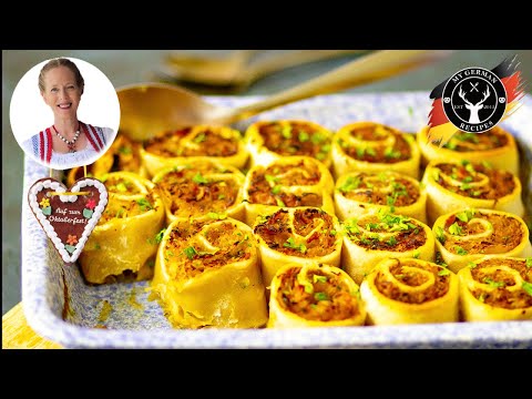 Oktoberfest: How to make Kraut Crullers / Kraut Rolls / Krautkrapfen ✪ MyGerman.Recipes