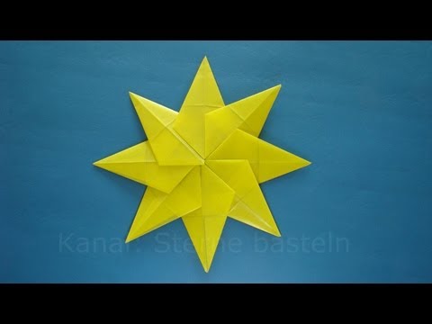 Weihnachtsbasteln mit Kindern: Sterne basteln - Basteln für Weihnachten - Weihnachtssterne falten