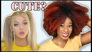I TRIED A WHITE GIRL&#39;S &quot;FAVORITE HAIRSTYLES&quot; [Loren Gray]