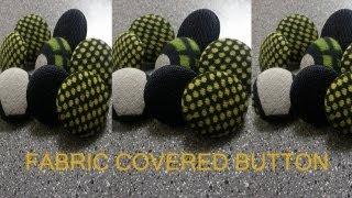 HOW TO MAKE FABRIC COVERED BUTTON EARRINGS