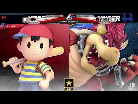 US Army $5000 Pot Losers Top 24 - Pollo (Bowser, Game & Watch) Vs. Bestness (Ness) - SSBU