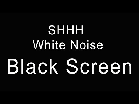 10 Hours of Soothing Shh & White Noise for Colicky Babies | Relaxing Dark Screen Ambiance