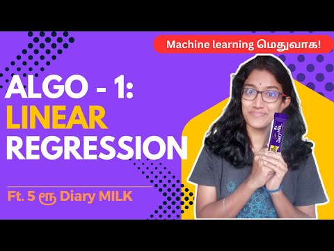 Linear Regression with all Maths formulas explained in தமிழ் #machinelearning #datascience