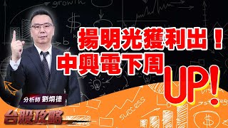 【台股攻略】 #劉烱德 0722 揚明光獲利出！中興電下周UP! (圖)