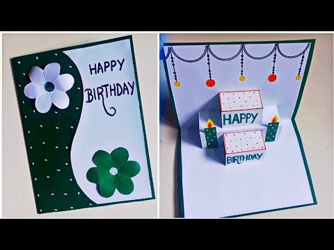 Happy birthday card / happy birthday greeting card /happy birthday pop up card /birthday card making