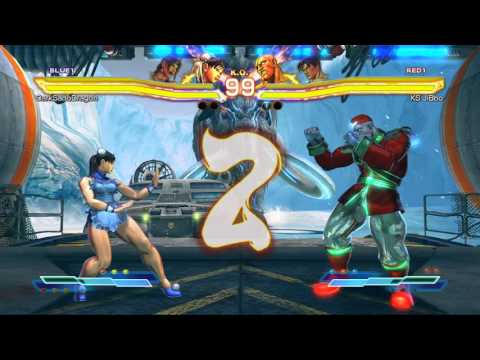 SfxT~ DarkSadoDragon (Chun-li & Julia) vs  KS JiBbo (Sagat & Jin) HD