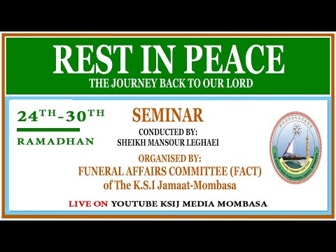 Seminar - The Journey Back To Your Lord / Mahe Ramadhan 1443 - 27th Night Program