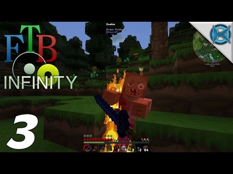 Minecraft FTB Infinity Multiplayer Gameplay / Let's Play (S-1) -Ep. 3- "Sphax Texture Pack"