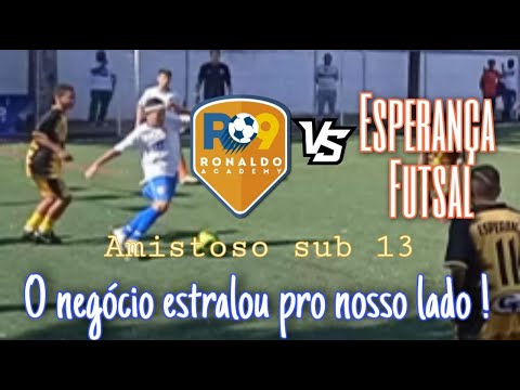 Amistoso R9 academy Freguesia  x Projeto Esperança Futsal. Quem perdeu dessa vez?