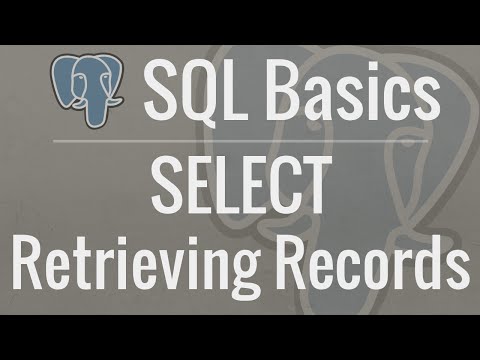 SQL Tutorial for Beginners 4: SELECT - Retrieving Records from Your Database Video