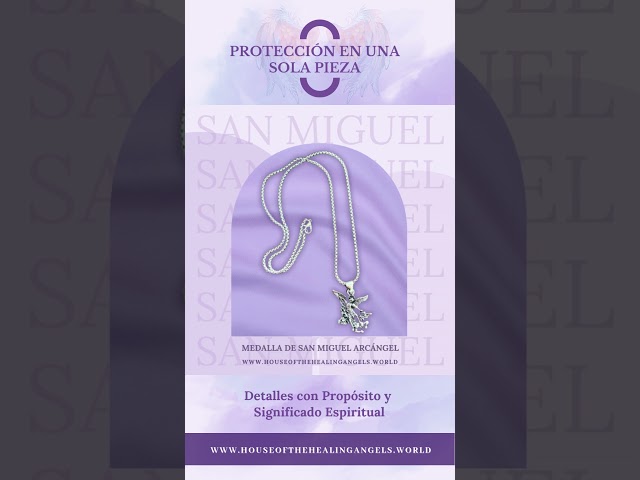 Vídeo relacionado con TEAMER Collar con medalla de arcángel de San Gabriel, bendición, esperanza y protección, collar amuleto religioso para mujer, Adjustable, Acero inoxidable