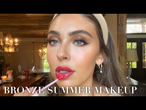 Bronze summer makeup look + story time
