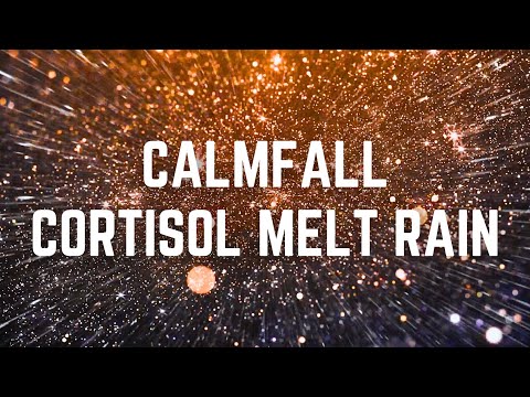 CALMFALL CORTISOL MELT RAIN | 12 Hours | Black Screen | No Midway Ads | Sleep/ Calm Anxiety/ Focus